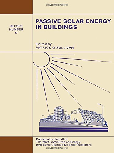 Passive Solar Energy in Buildings: Watt Committee: report number 17 (Watt Committee Report No 17)