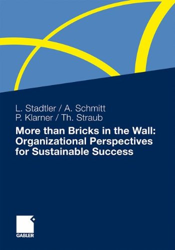 More Than Bricks in the Wall: Organizational Perspectives for Sustainable Success: A Tribute to Professor Dr. Gilbert Probst